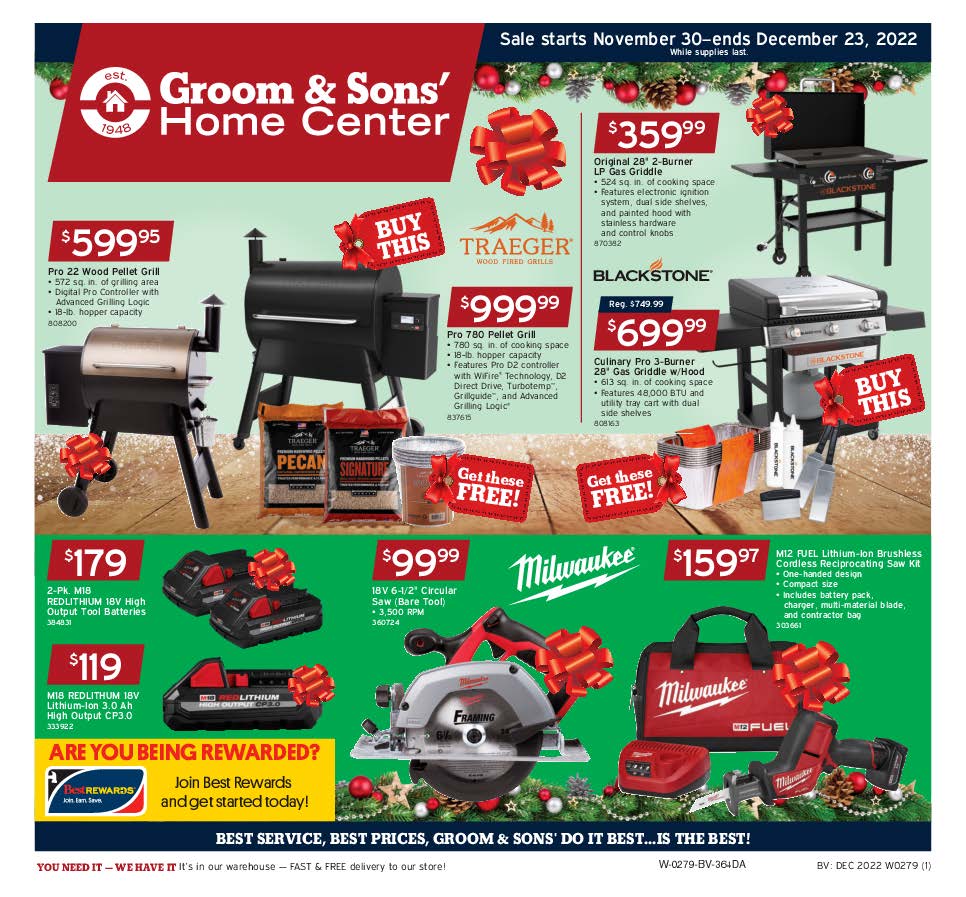 Groom & Sons' December 