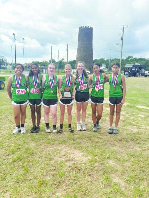 Courtesy Photo/Kerens ISD Kerens High School sends its boys' and girls' cross country to the Regional meet Oct. 26 in Huntsville after the boys won second place as a team and the girls finished third, both occuring Oct. 14 at the District 19-2A meet in Cross Roads. For the girls, Kate Kent won seventh place while Cate Quinn took ninth. Boys Angel Llamas finished sixth while Diego Torres was seventh.