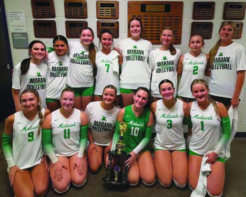 Courtesy Photo/Mabank ISD The Mabank Lady Panthers take third place Aug. 22 in the Varsity bracket of Eustace’s Chuck Powers Invitational In Honor of Maggie Groom tournament, then follow that up with an  Aug. 29 Silver bracket consolation trophy at the Caddo Mills tournament.