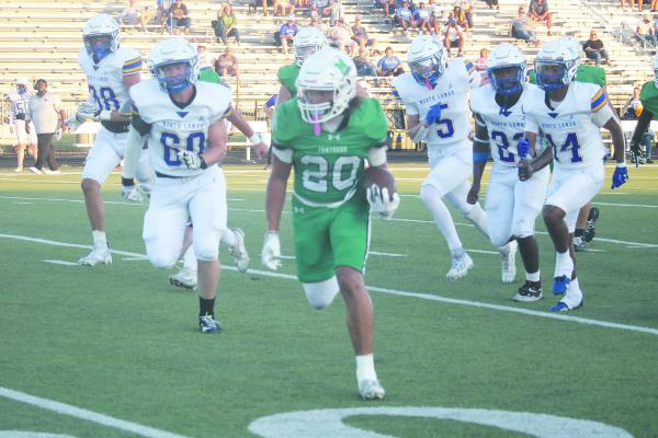 Monitor Photo/Russell Slaton Mabank quarterback Brody Ingram, who threw two touchdowns, zips a pass downfield in the first half of the North Lamar game.