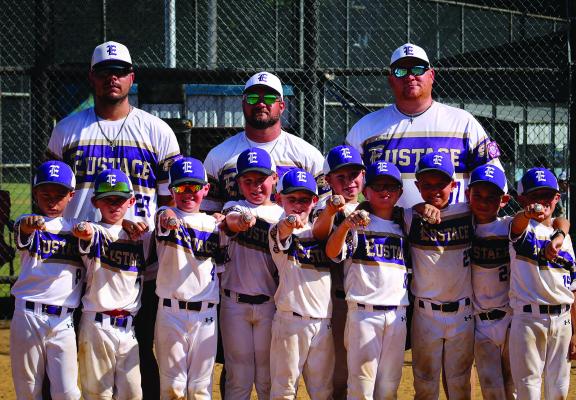 Eustace 8U wins league, district championship